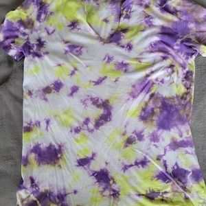 Pink by Victoria's Secret Tye Dye v-neck sz small